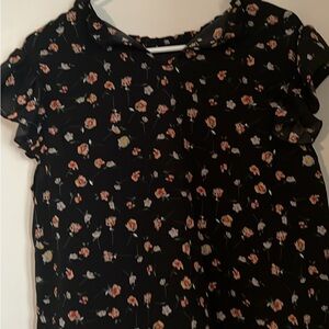 BloomChic Black Floral Blouse